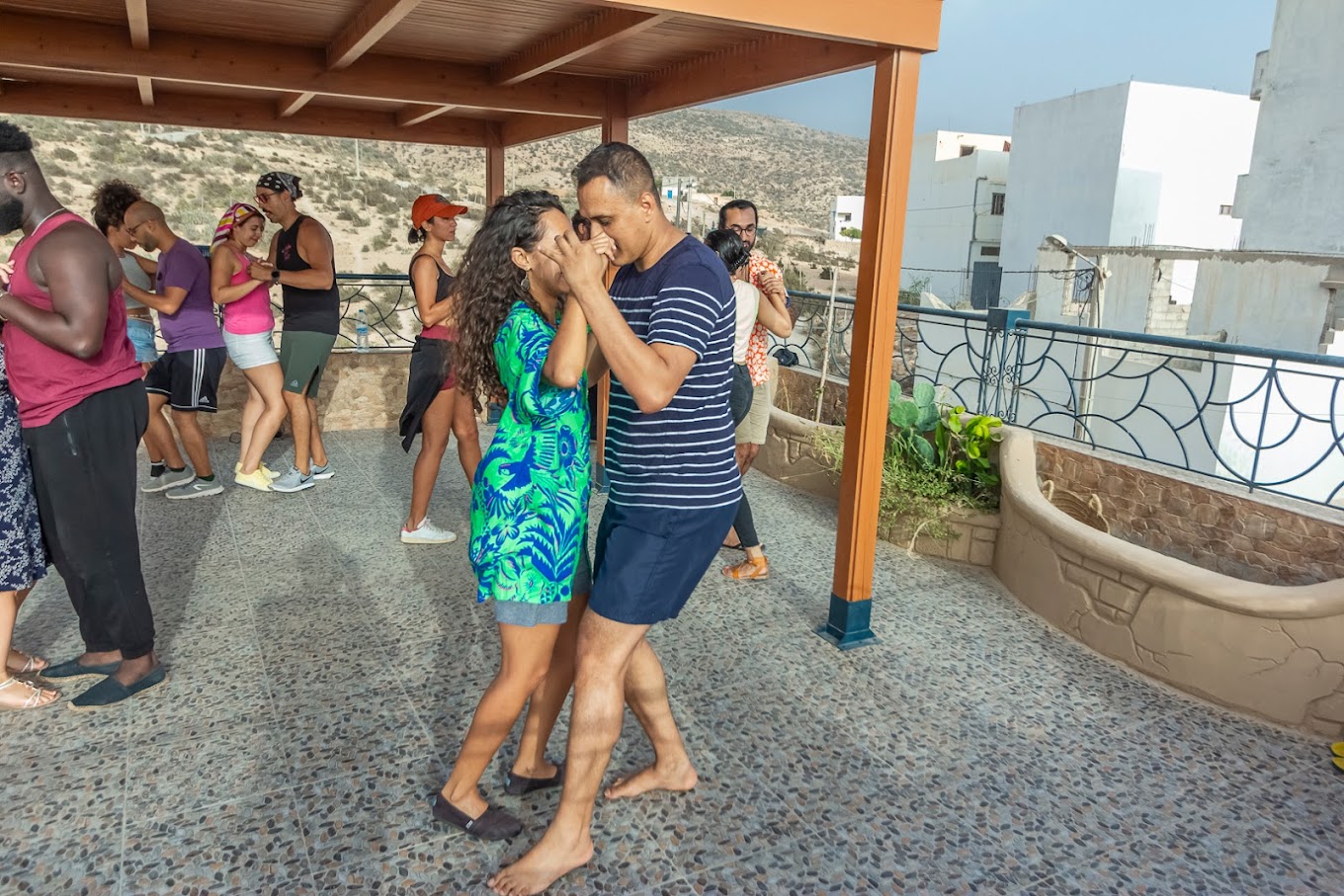 Salsa dance session